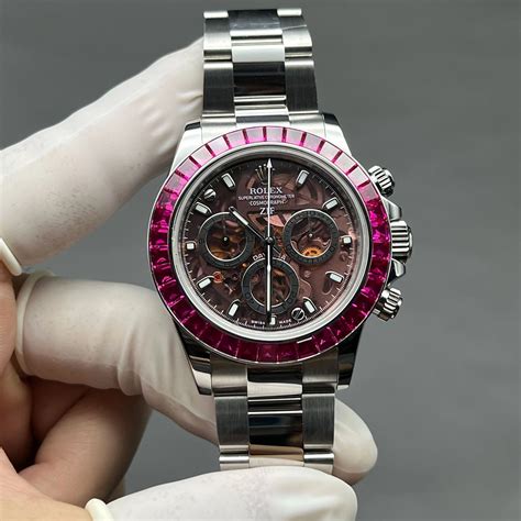 rolex daytona skeleton custom|modified rolex daytona review.